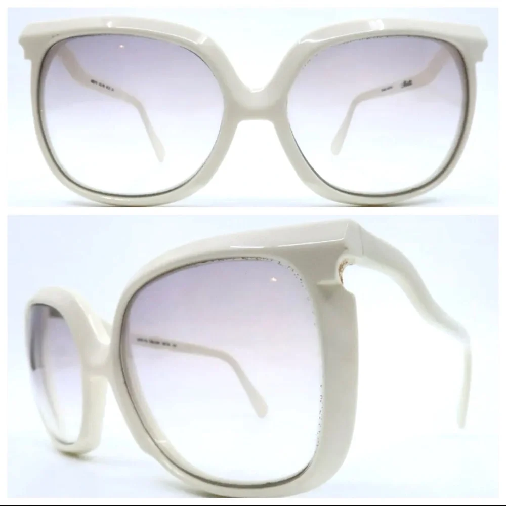 Vintage 1980’s Silhouette White Sunglasses,‎ Mod 70